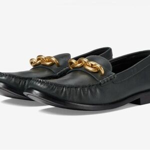 COACH Women’s Jess Chain-Strap Moccasin Loafer Flats